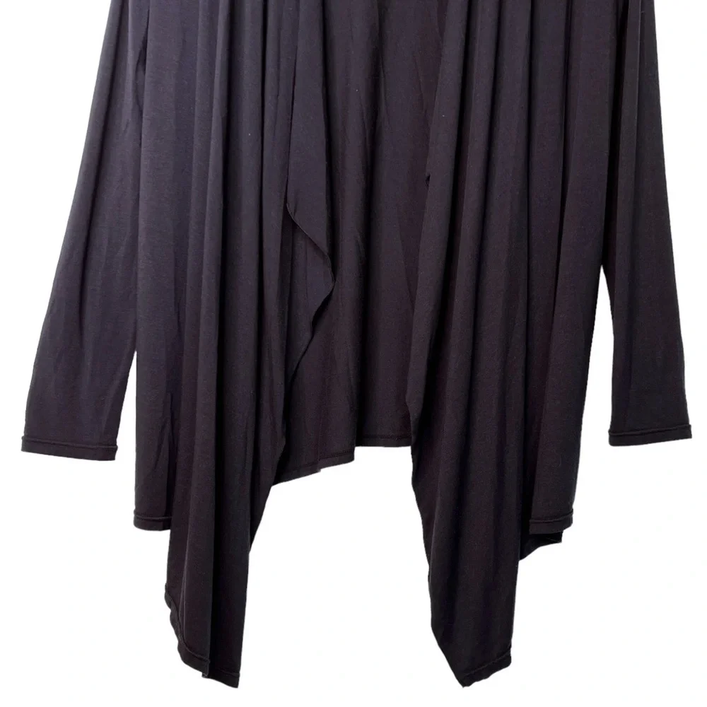 BAREFOOT DREAMS Jersey Knit Cardigan Wrap Sweater Size Medium in Black